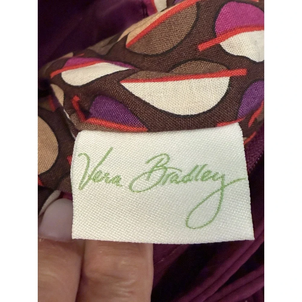 Vera Bradley Plum/Berry Double Zip Crossbody Mailbag  & Turn Lock Wallet Retired